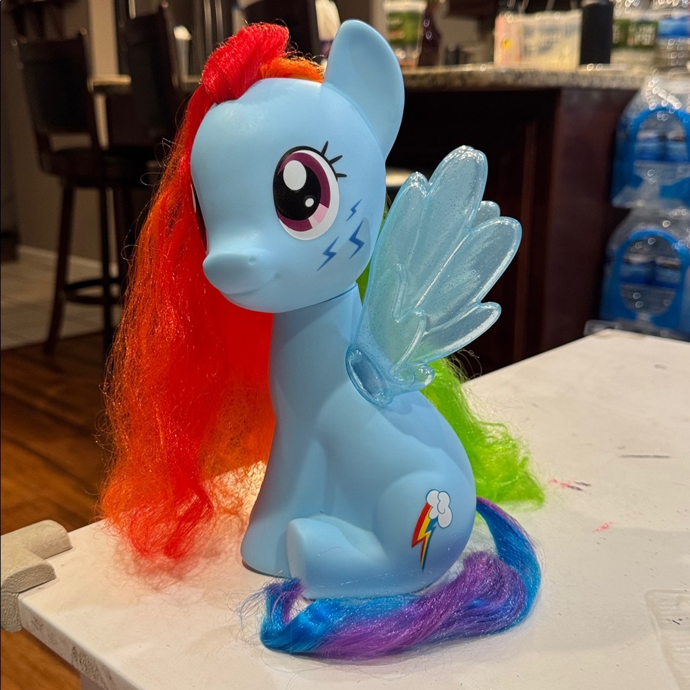 Large My Little Pony Rainbow Dash Style My Hair Unicorn Toy